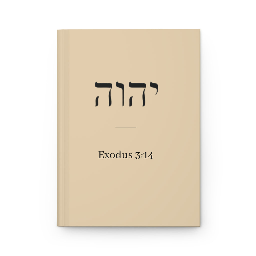 Hebrew Tetragrammaton Journal – "Exodus 3:14" Hardcover Matte Notebook