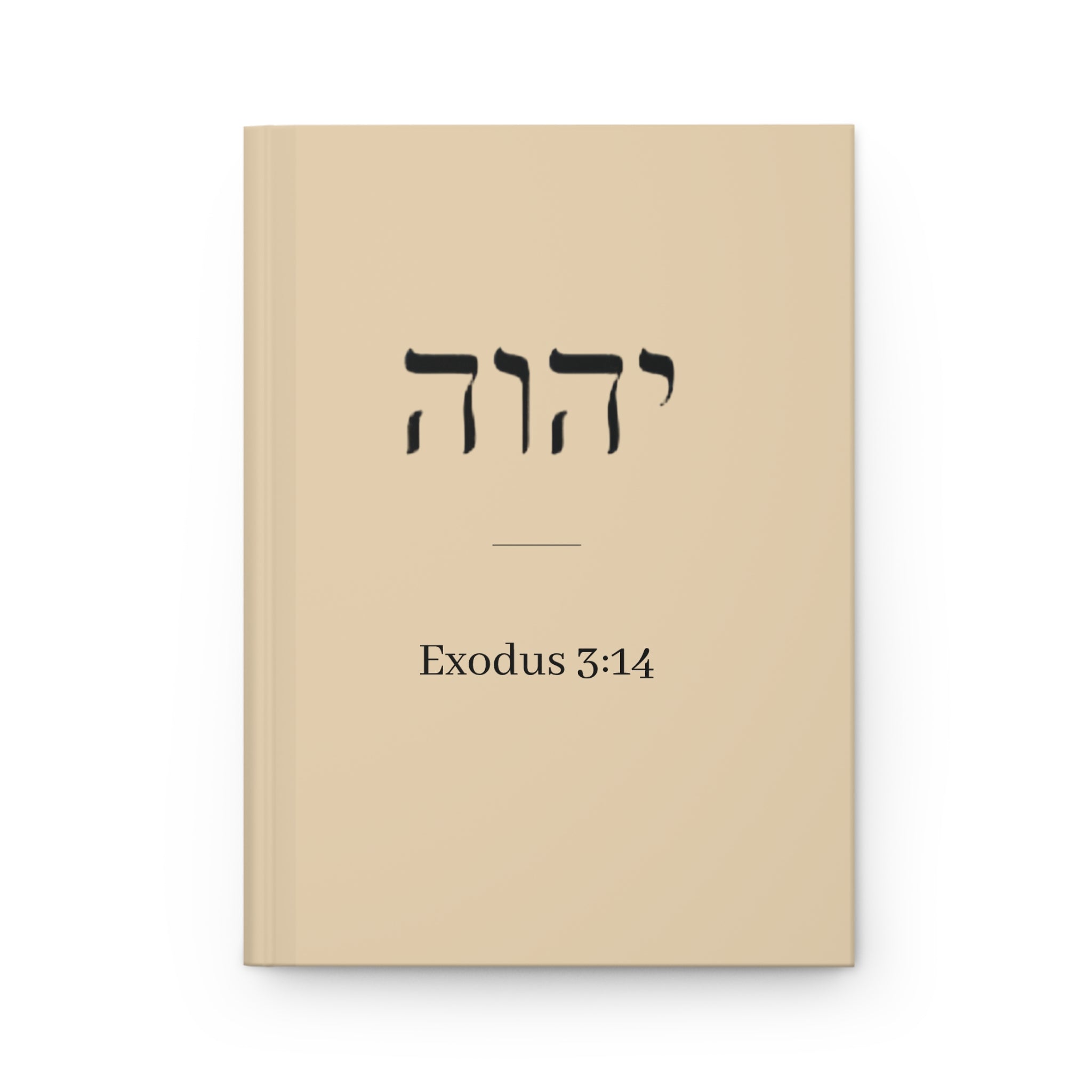 Hebrew Tetragrammaton Journal – "Exodus 3:14" Hardcover Matte Notebook