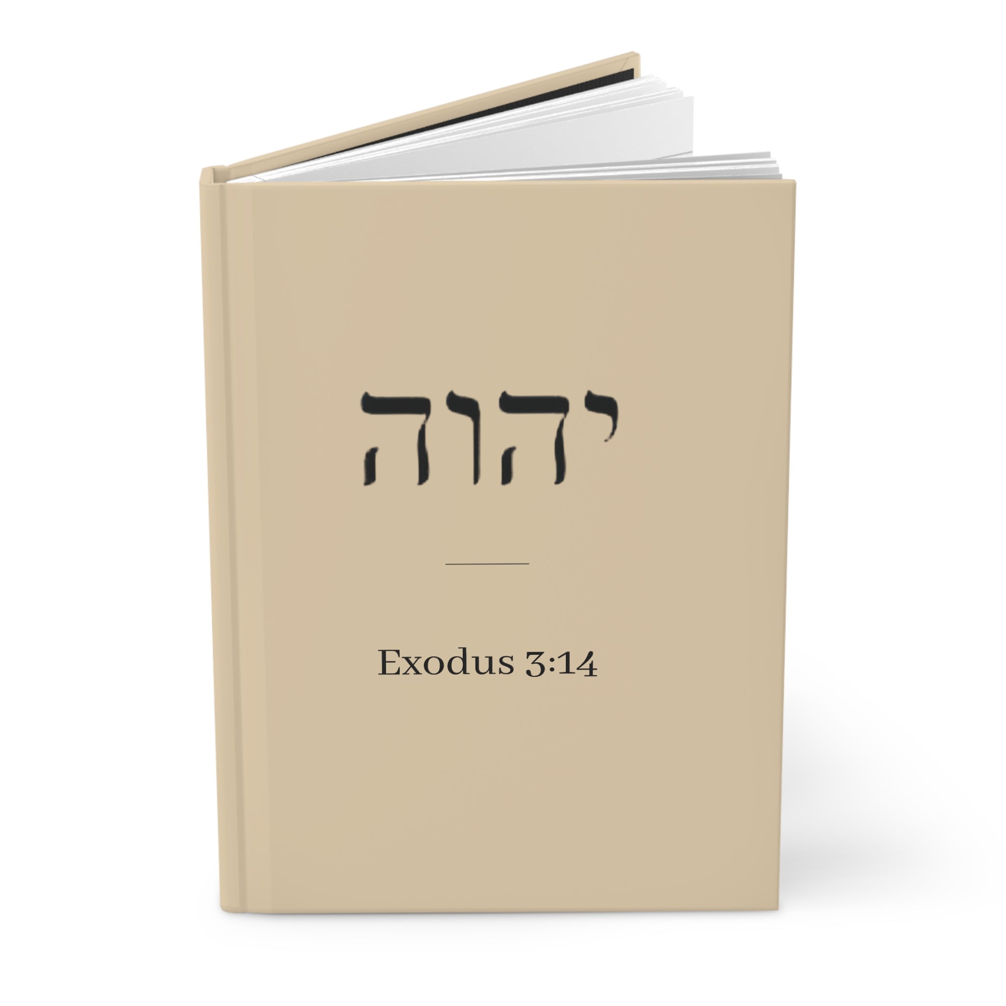 Hebrew Tetragrammaton Journal – "Exodus 3:14" Hardcover Matte Notebook