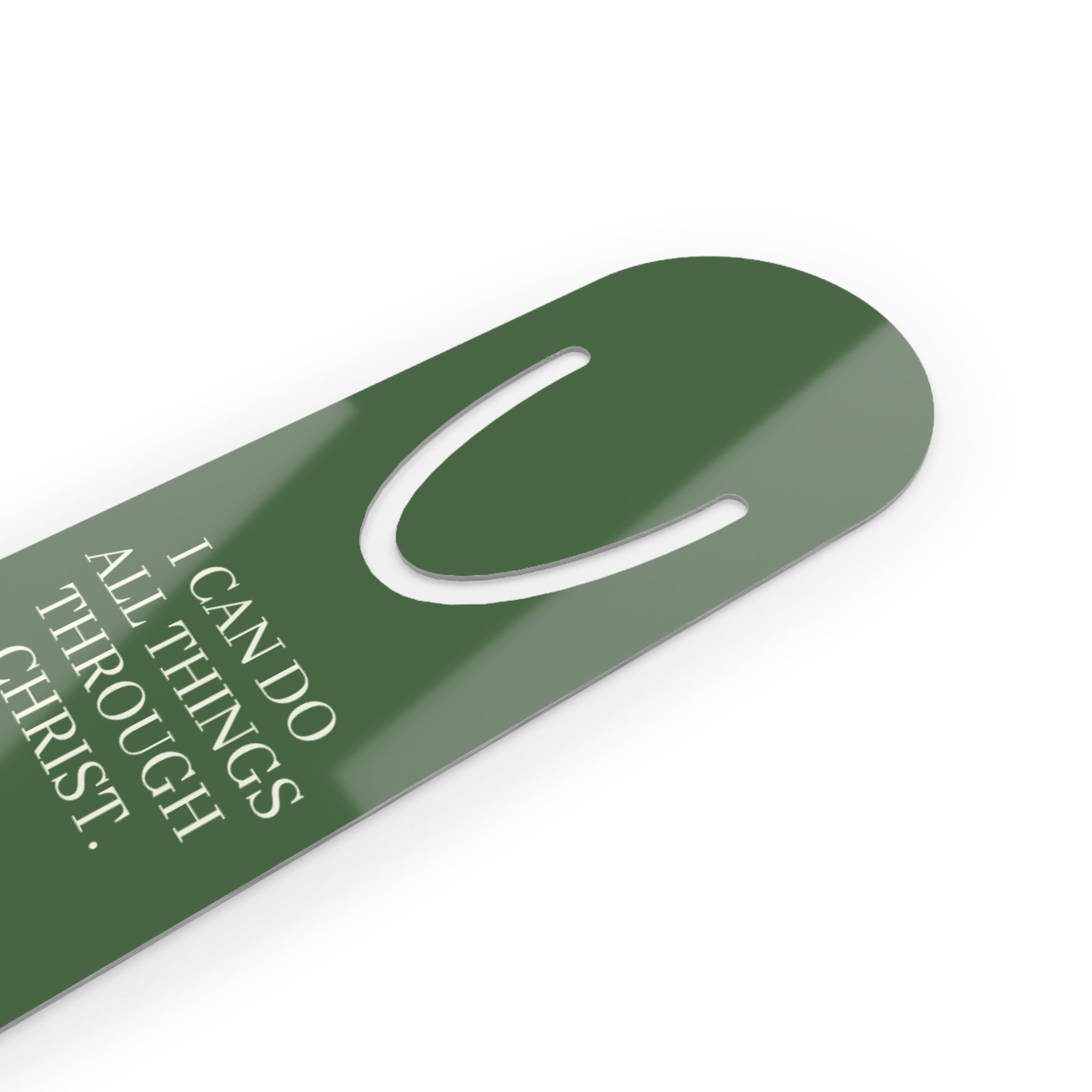 Christian Bookmark — “I Can Do All Things Through Christ” Philippians 4:13 Inspirational Bookmark