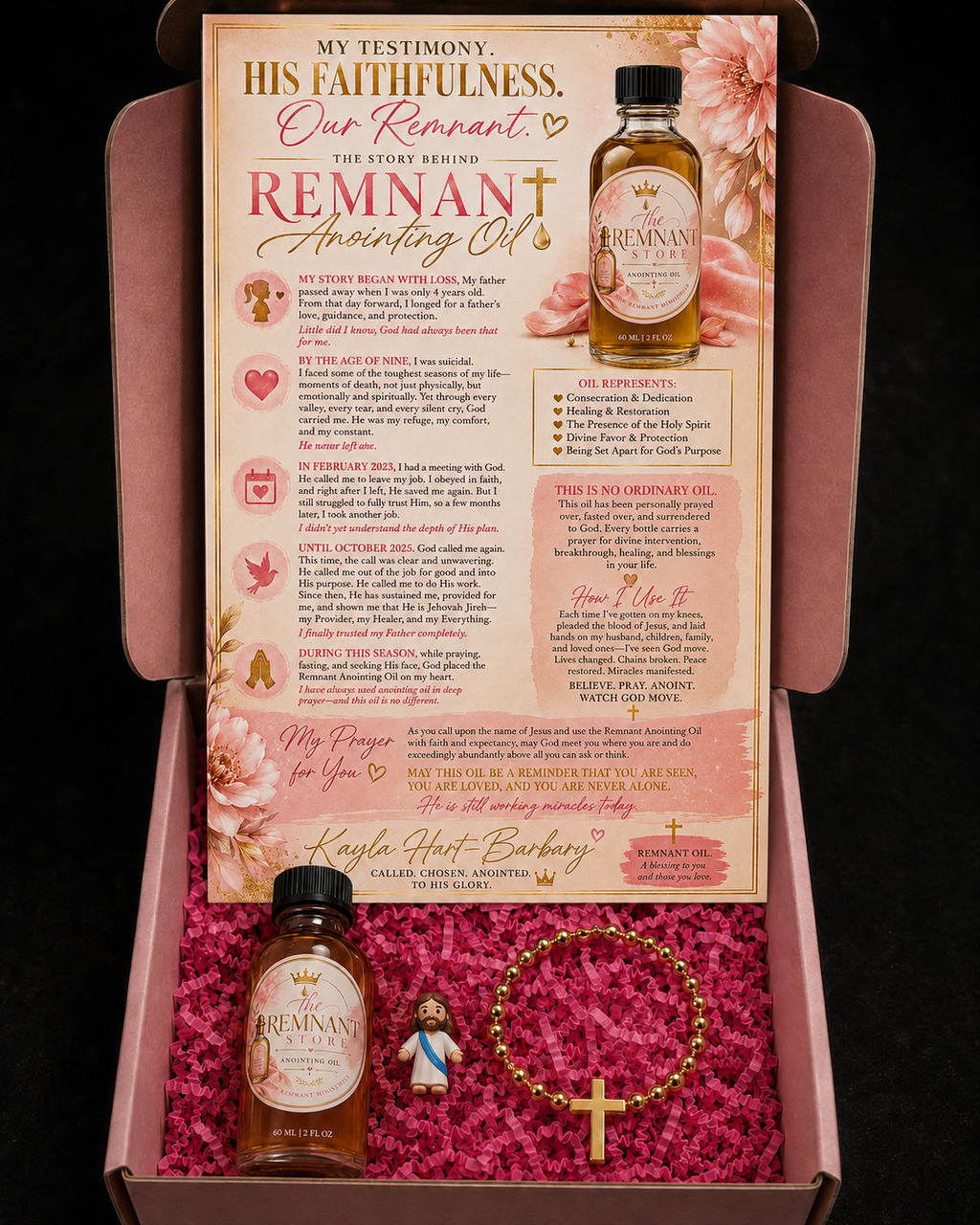 The Remnant Store — Anointing Oil Consecrated for Prayer • Faith • Worship • Spiritual Covering